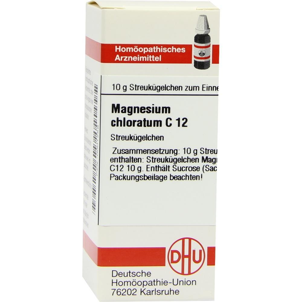 Schachtel mit hom&ouml;opathischen Magnesium Streuk&uuml;gelchen von der Deutschen Hom&ouml;opathie-Union.