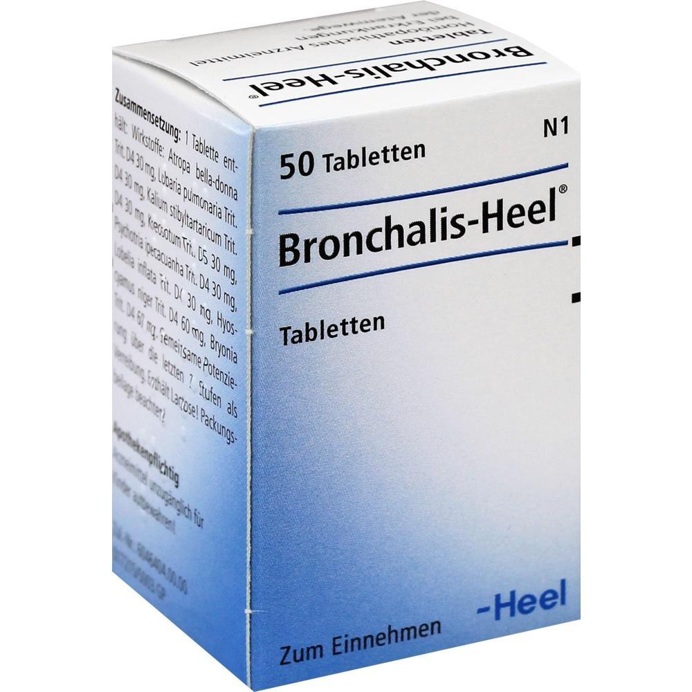 Eine Schachtel Bronchalis-Heel Tabletten zum Einnehmen.