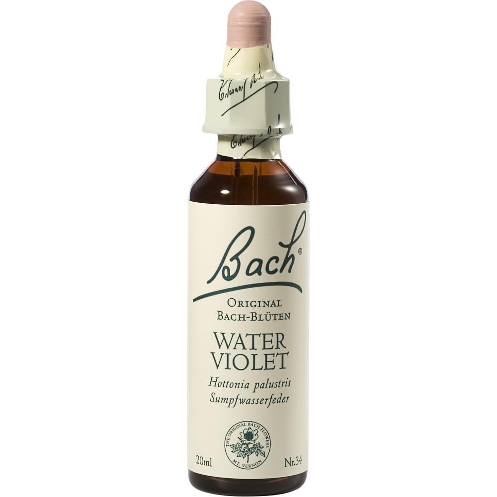 Eine kleine Flasche Bach-Bl&uuml;ten-Essenz namens "Water Violet".