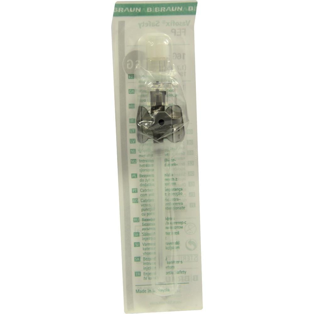 Eine verpackte medizinische Nadel in Kunststofffolie.