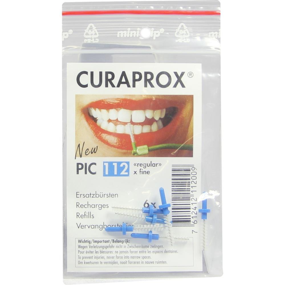 Verpackung von Curaprox Zahnzwischenraumbürsten in Plastiktüte.