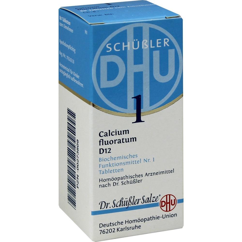 Packung mit Sch&uuml;&szlig;ler-Salzen Nr. 1 Calcium fluoratum D12.