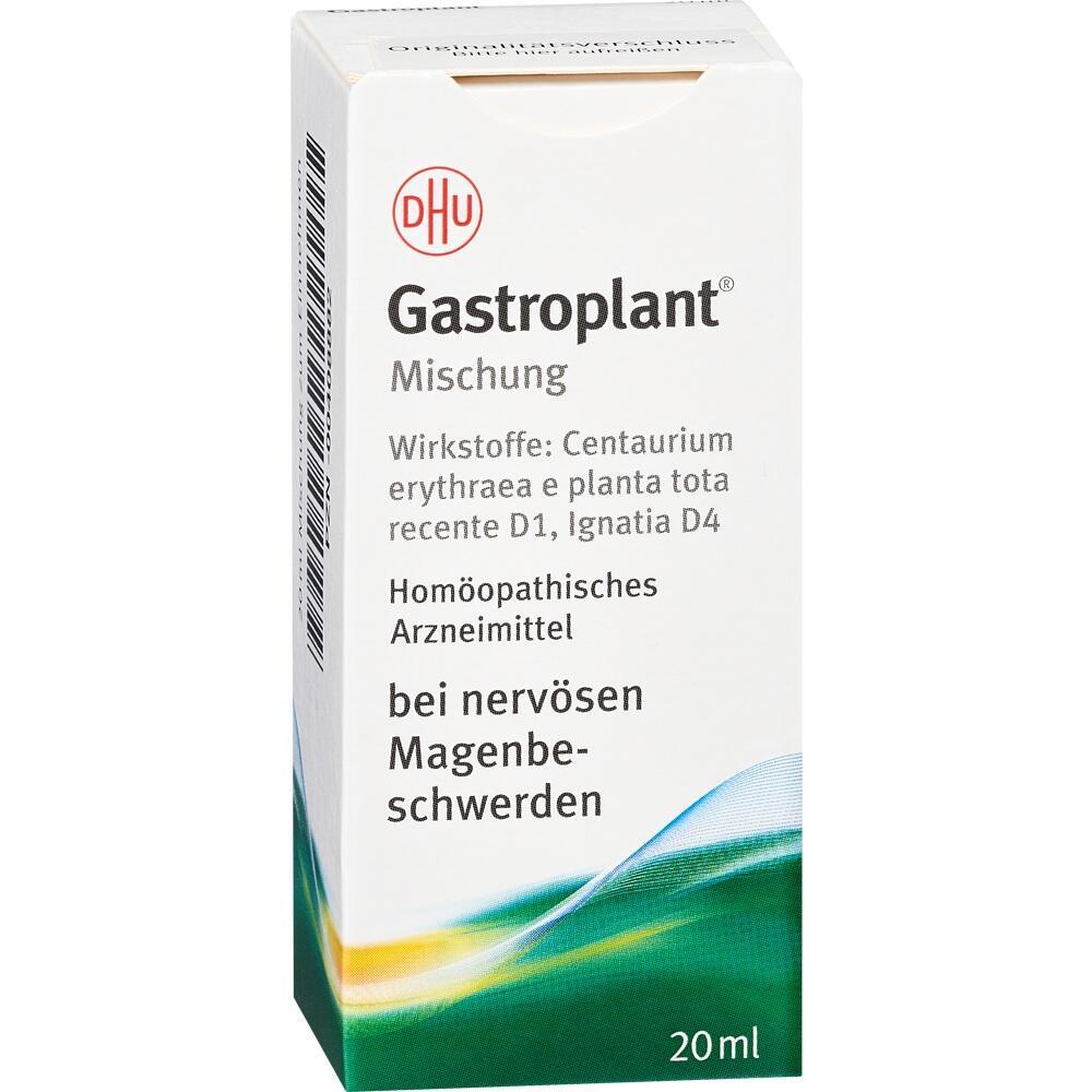 Wei&szlig;e Verpackung eines hom&ouml;opathischen Mittels f&uuml;r nerv&ouml;se Magenbeschwerden.