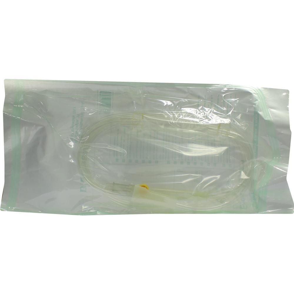 Ein transparent verpackter Schlauch ist in einer Plastiktüte zu sehen.