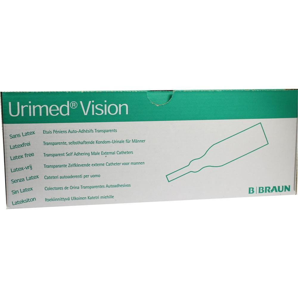 Die Verpackung zeigt einen transparenten, latexfreien Kondom-Urinal für Männer.