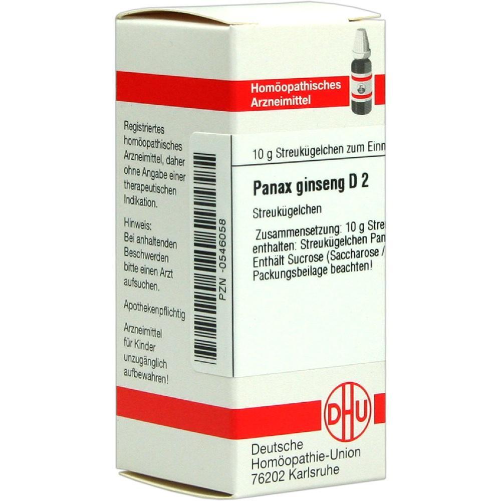 Schachtel mit hom&ouml;opathischen Streuk&uuml;gelchen "Panax ginseng D2".