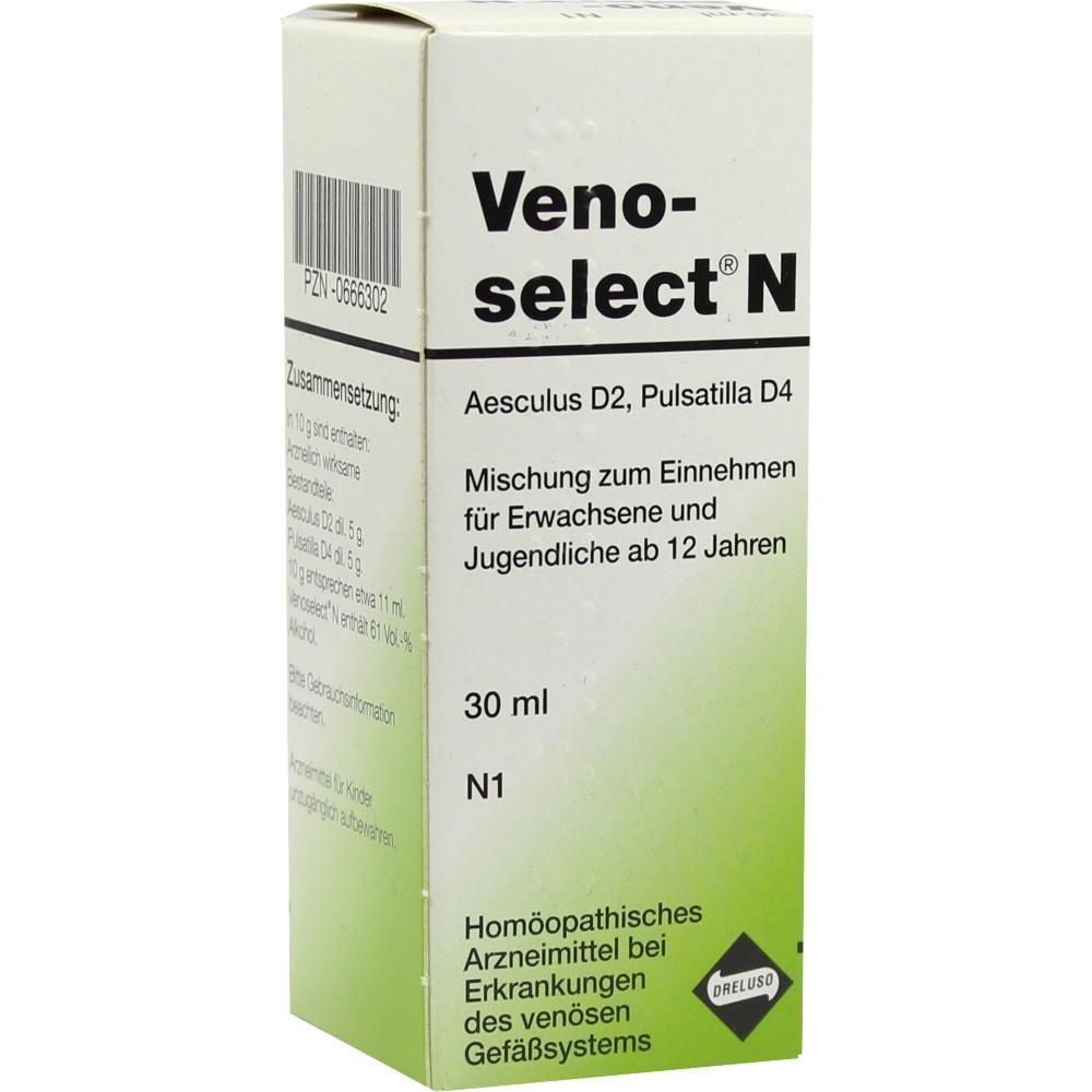 Eine Packung hom&ouml;opathisches Arzneimittel namens Veno-select N.