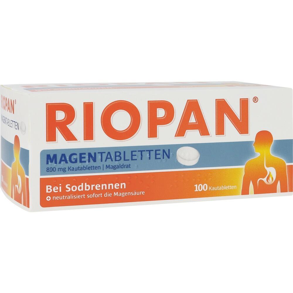 Eine Schachtel Kautabletten gegen Sodbrennen.