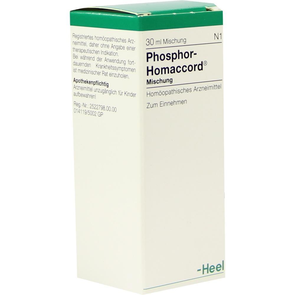 Schachtel mit hom&ouml;opathischer Medizin namens Phosphor-Homaccord zum Einnehmen.