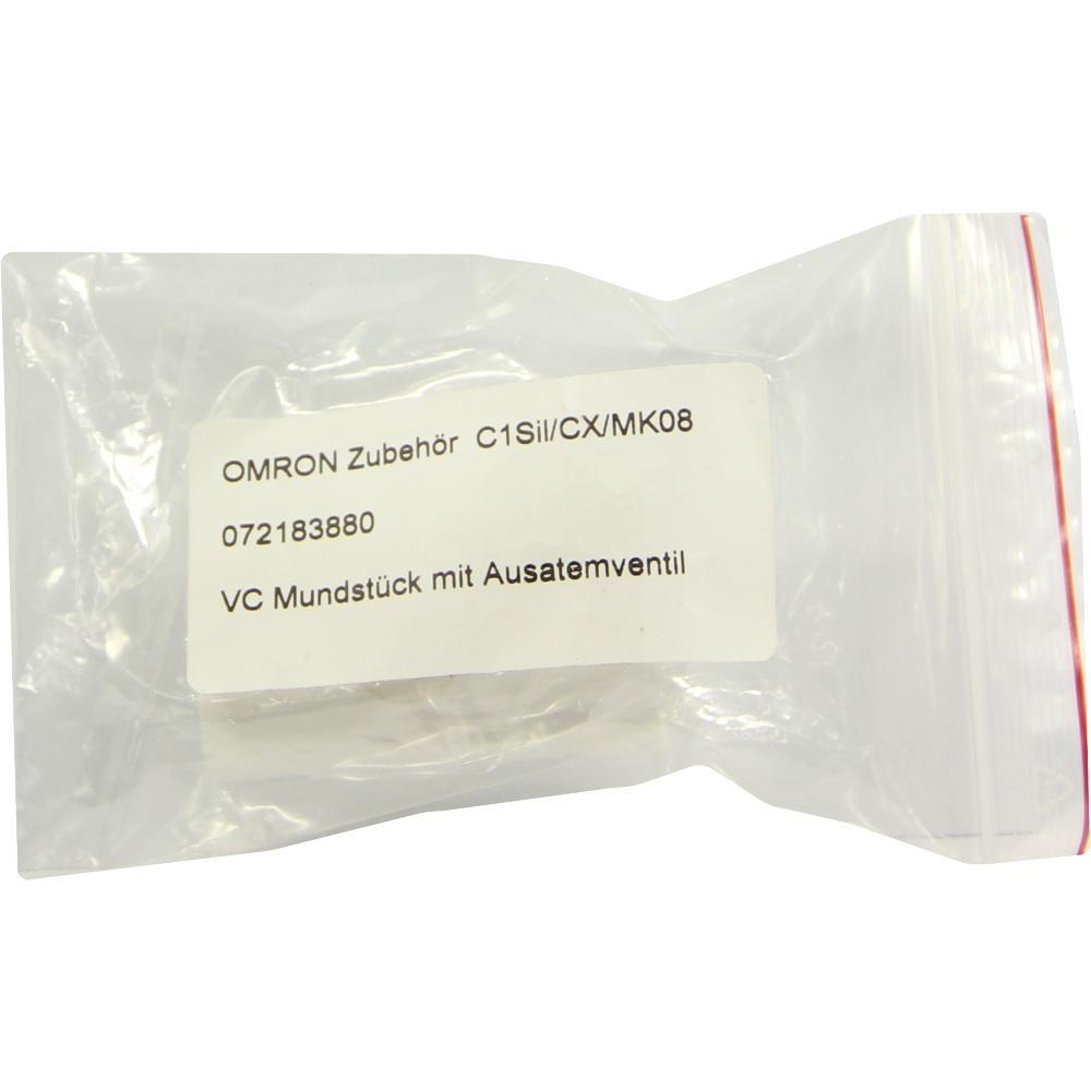 Ein versiegelter Plastikbeutel mit einem Etikett, das ein medizinisches Mundst&uuml;ck beschreibt.