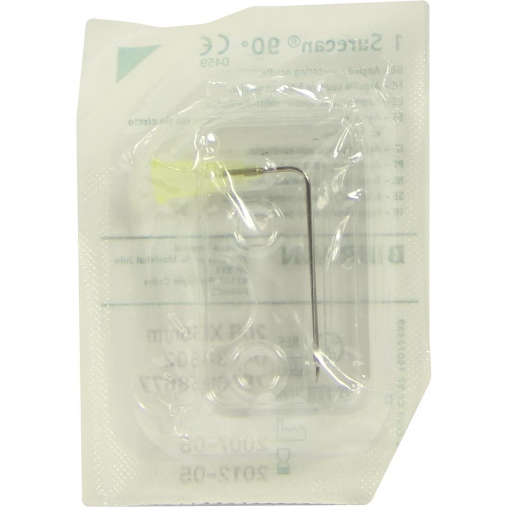 Verpackter medizinischer Artikel in durchsichtiger Plastikfolie.