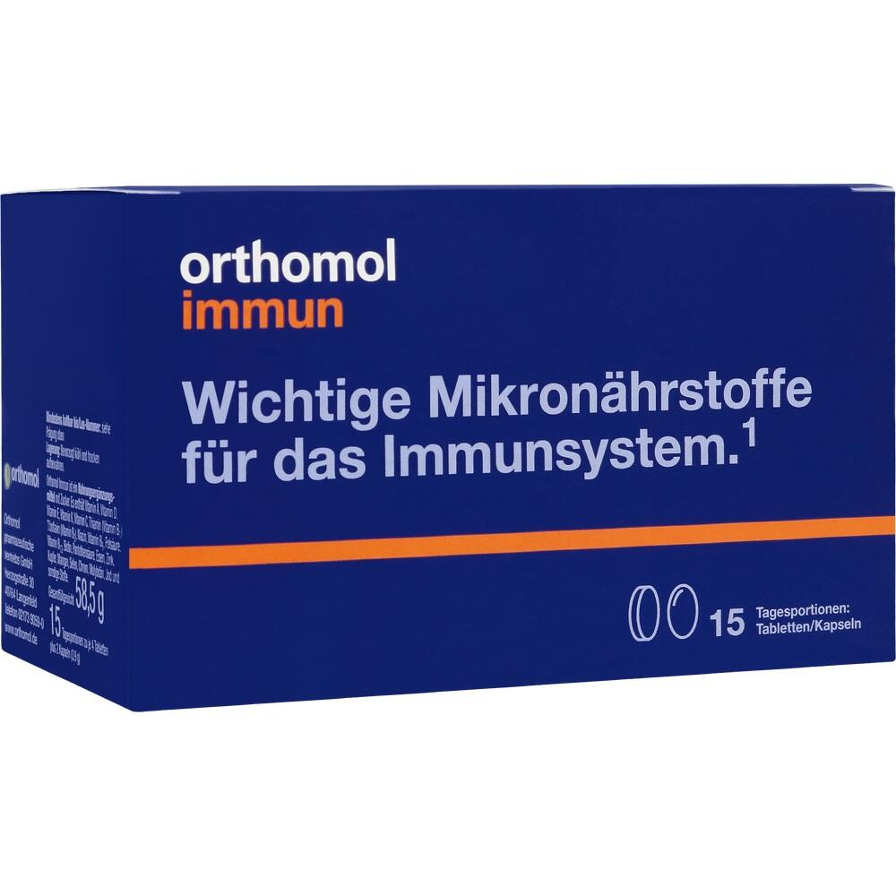 Blaue Packung mit der Aufschrift "Wichtige Mikron&auml;hrstoffe f&uuml;r das Immunsystem".