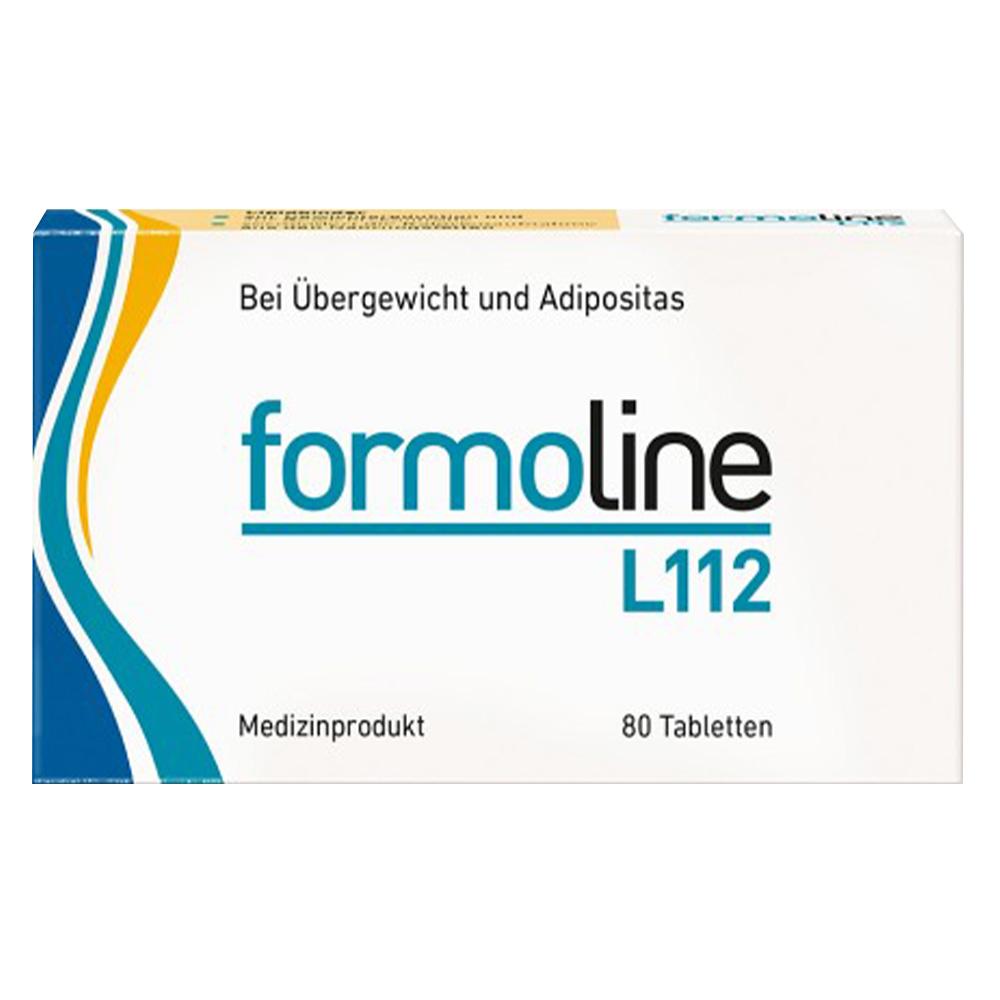 Eine Packung "formoline L112" Tabletten gegen &Uuml;bergewicht.