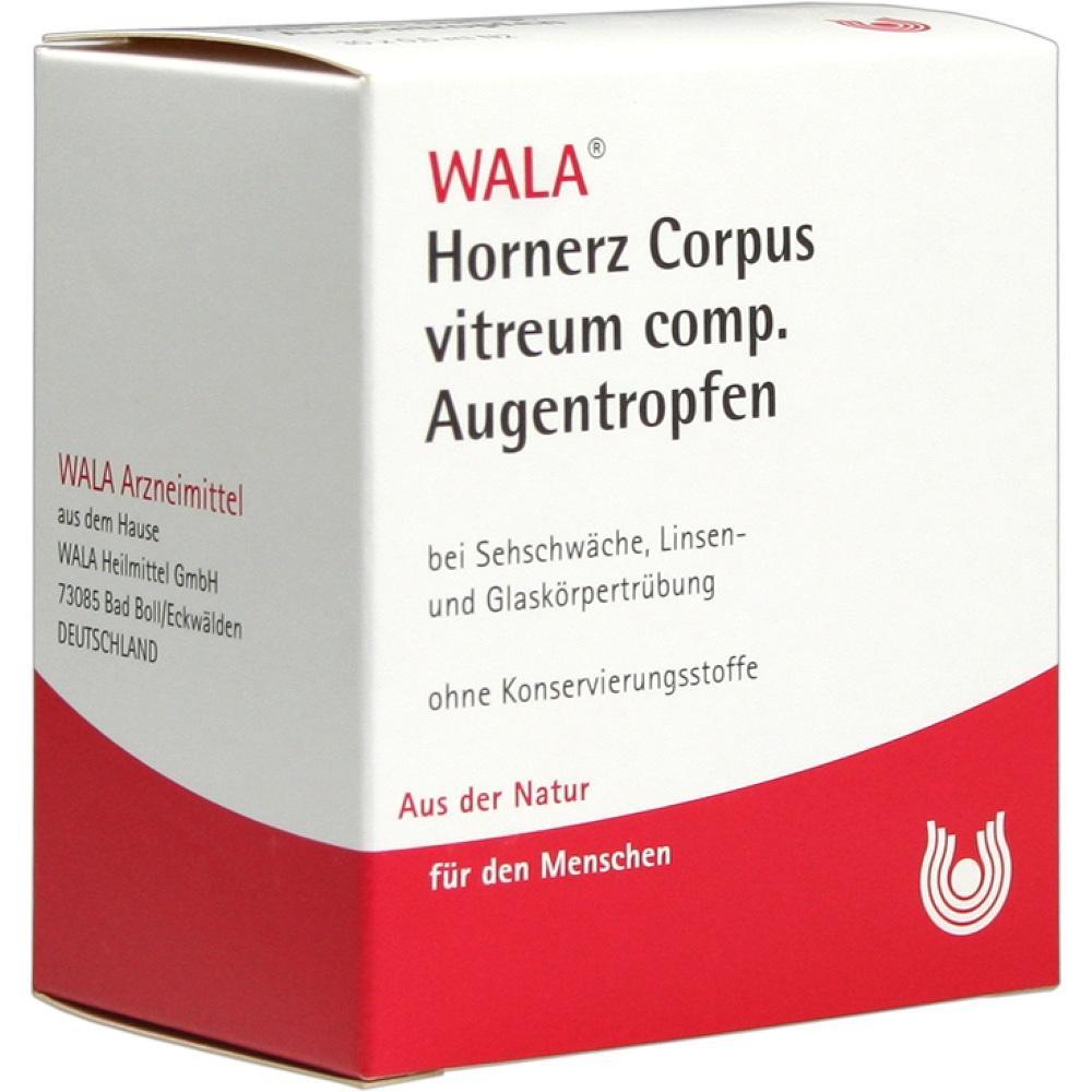 Weiße Verpackung mit rotem Streifen und Aufschrift über Augentropfen von WALA.
