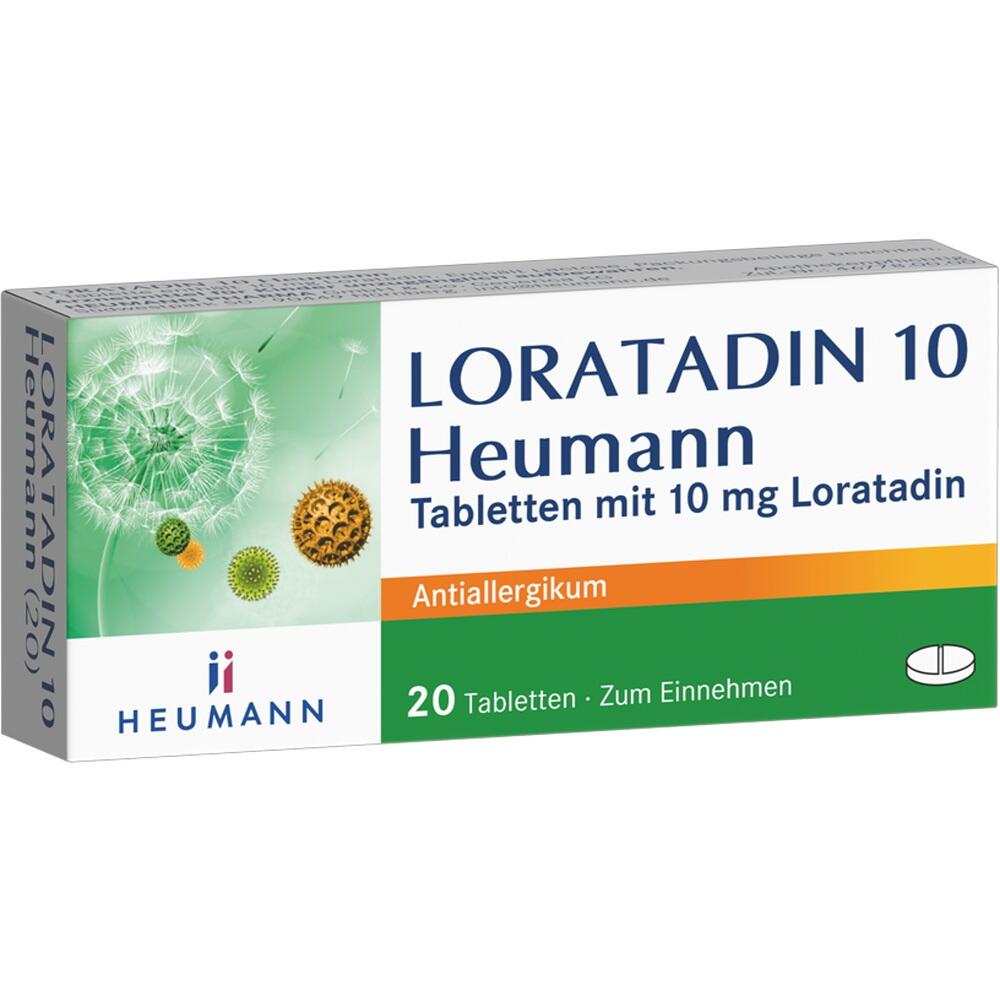 Eine Packung Loratadin-Tabletten gegen Allergien.