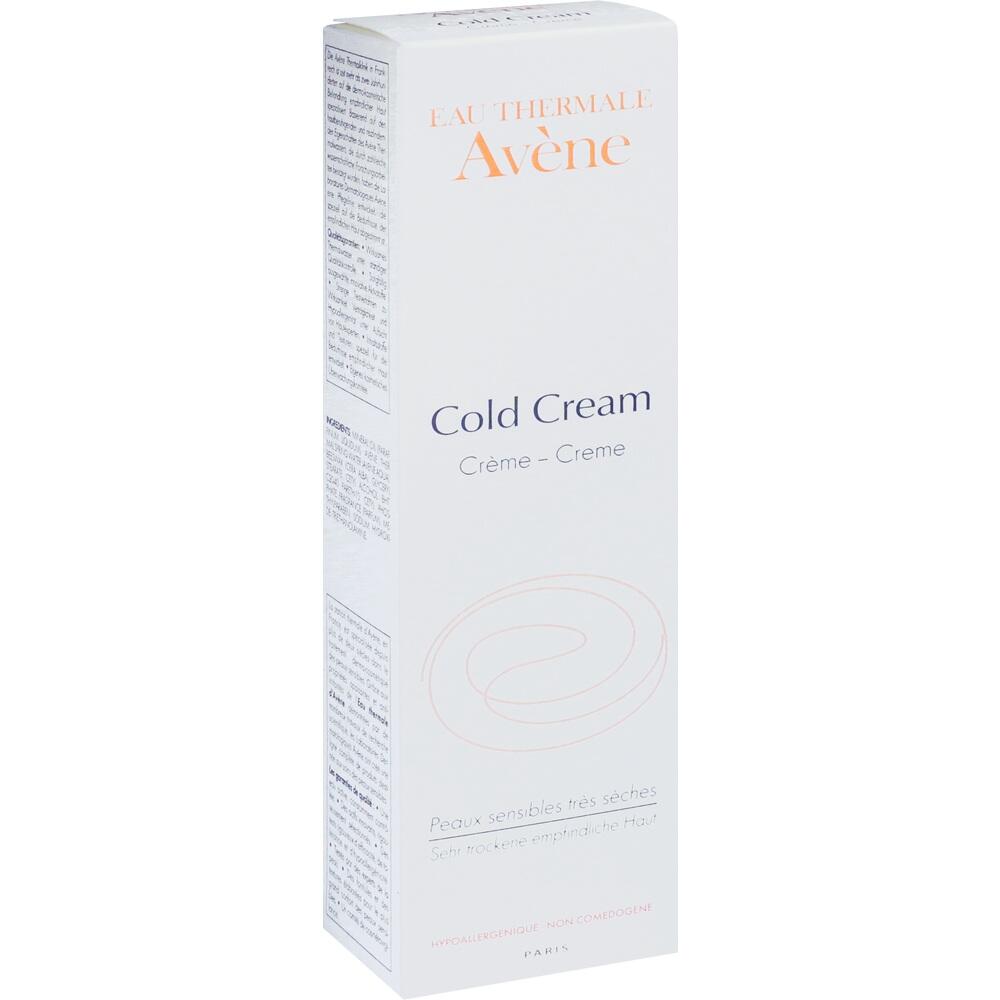 Eine weiße Verpackung von Avène Cold Cream für sehr trockene Haut.