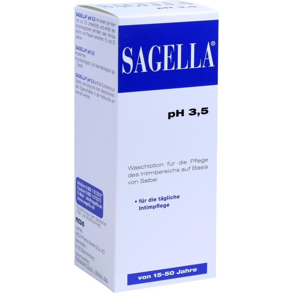 Eine Lotion-Packung f&uuml;r Intimpflege mit pH 3,5 von Sagella.