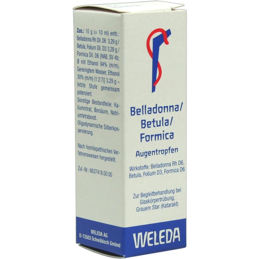 Verpackung f&uuml;r hom&ouml;opathische Augentropfen von Weleda.
