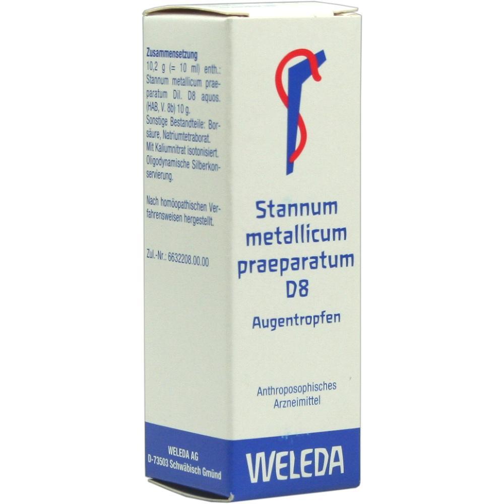 Wei&szlig;e Verpackung f&uuml;r hom&ouml;opathische Augentropfen von Weleda.