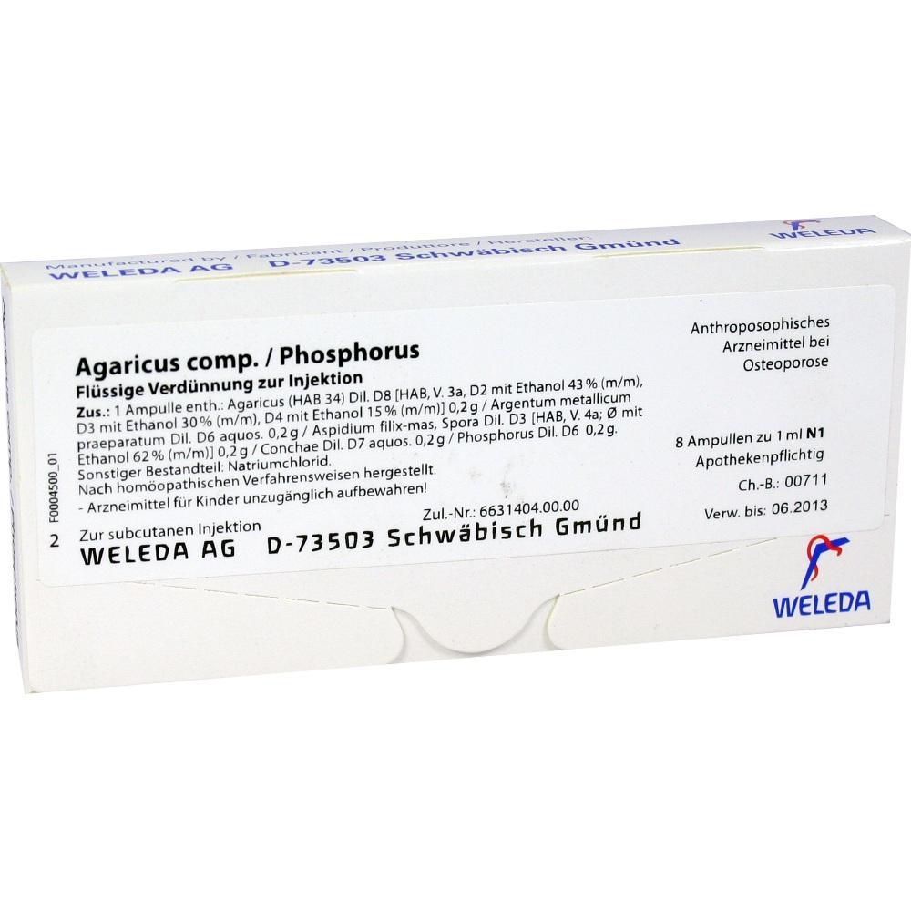 Eine Medikamentenverpackung von Weleda f&uuml;r Injektionen gegen Osteoporose.