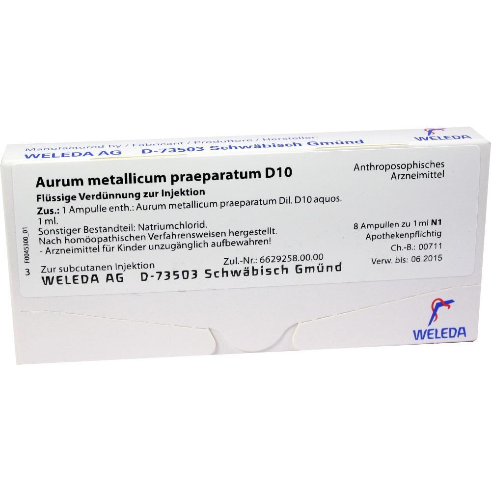 Eine Packung mit Ampullen f&uuml;r Injektionen von Weleda.