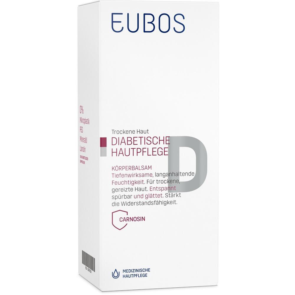 Eine Packung von EUBOS Diabetische Hautpflege f&uuml;r trockene Haut.