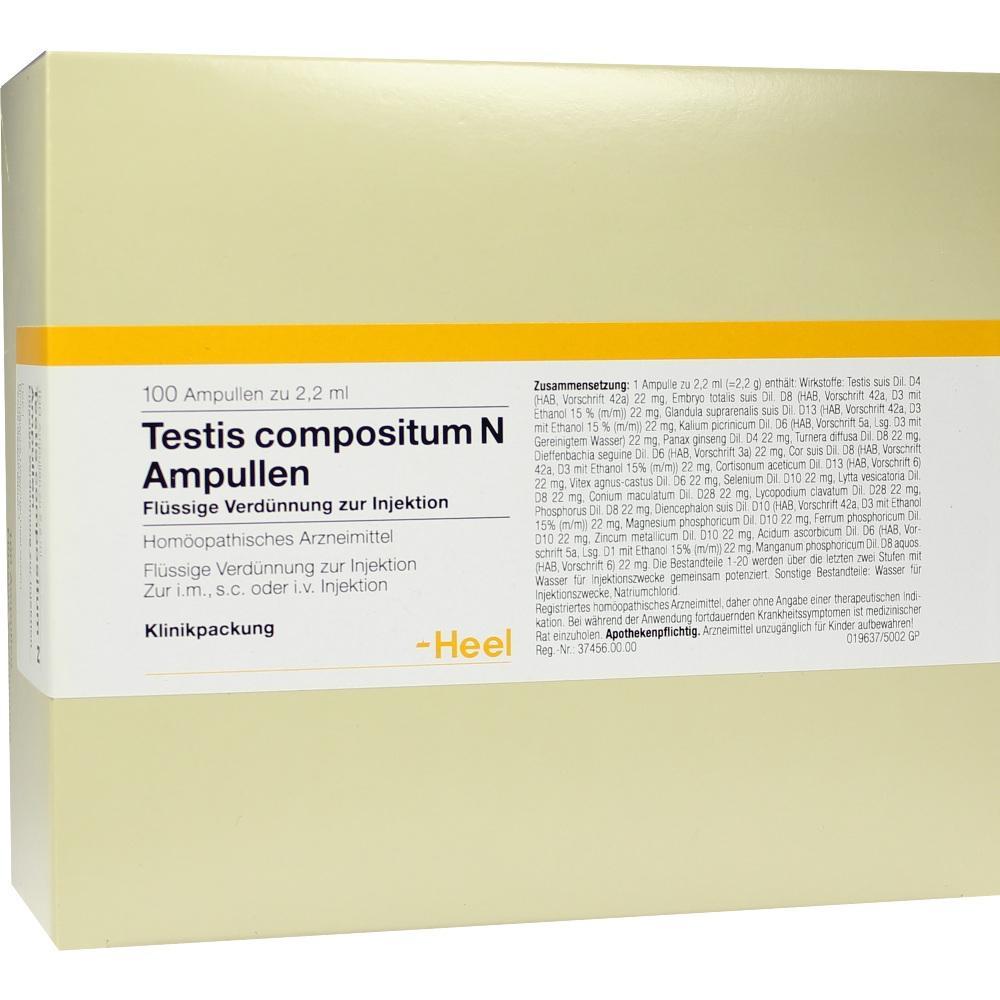 Schachtel mit hom&ouml;opathischen Ampullen zur Injektion von Heel.