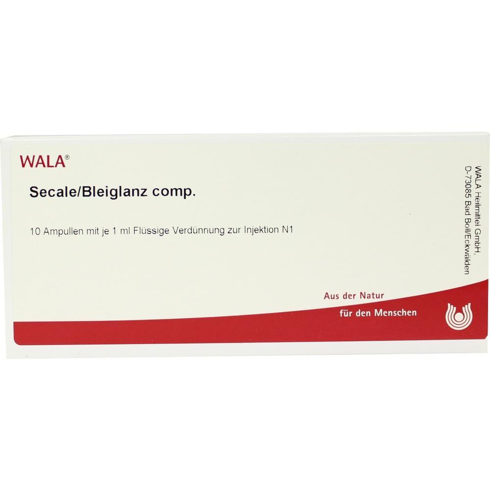 Packung mit 10 Ampullen "Secale/Bleiglanz comp." zur Injektion.