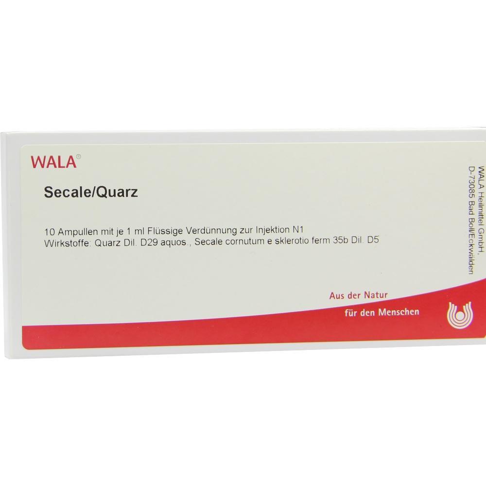 Verpackung von WALA Secale/Quarz mit 10 Ampullen zur Injektion.