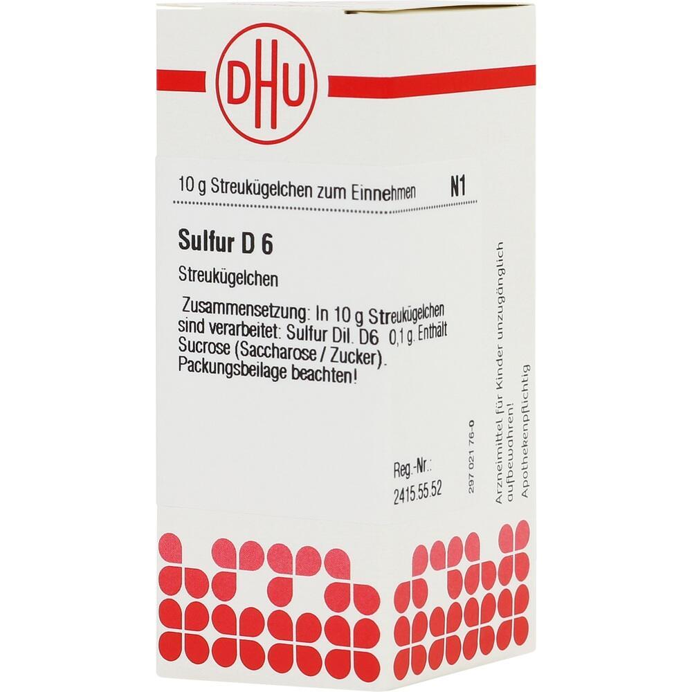Verpackung von hom&ouml;opathischen Streuk&uuml;gelchen Sulfur D6.