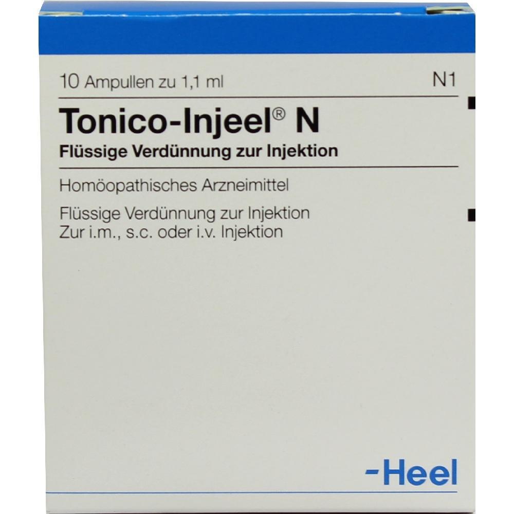 Eine Medikamentenverpackung f&uuml;r hom&ouml;opathische Injektionsl&ouml;sung.
