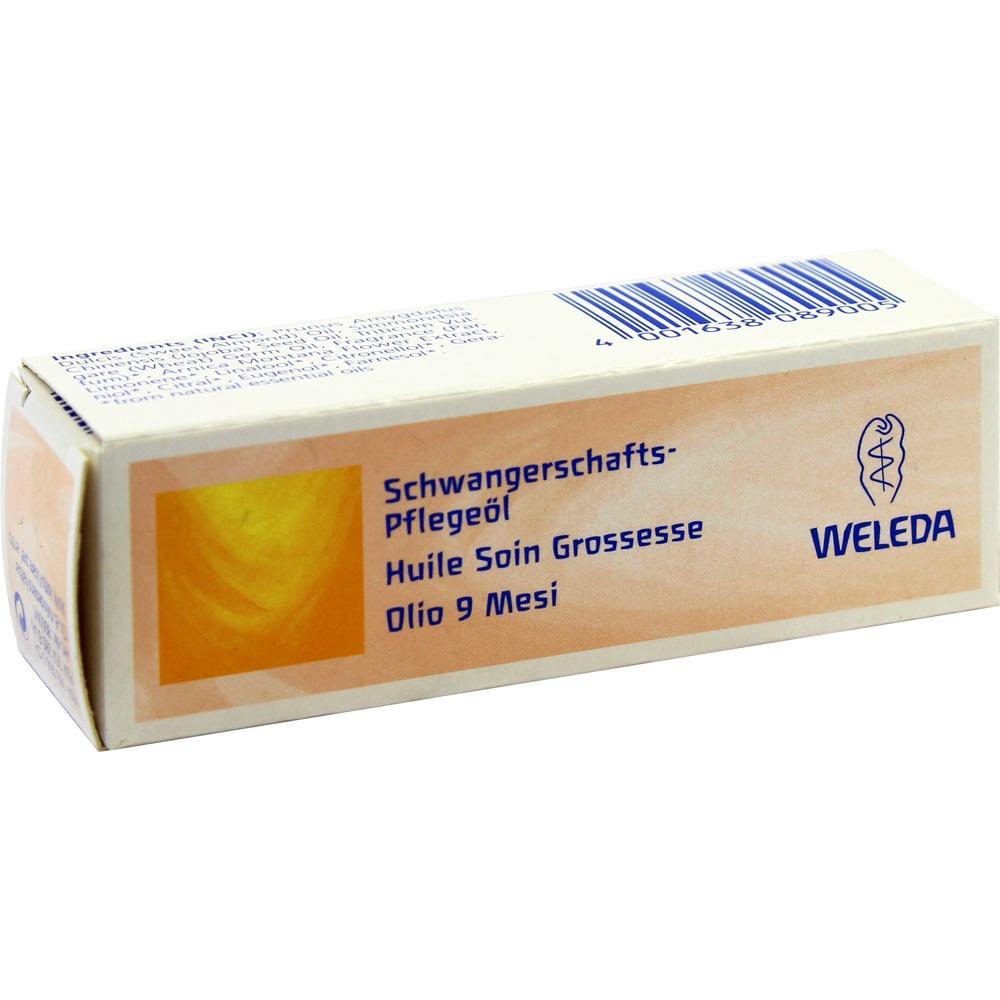 Eine Verpackung f&uuml;r Weleda Schwangerschafts-Pflege&ouml;l.