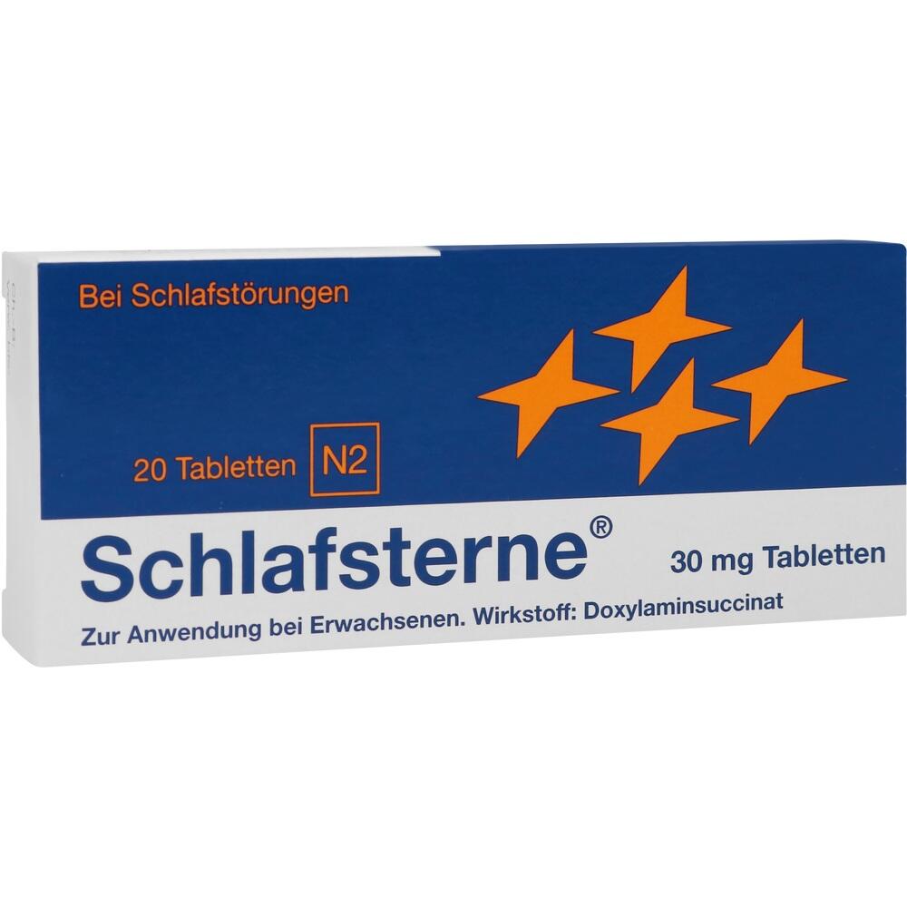 Eine Packung Schlafsterne-Tabletten gegen Schlafst&ouml;rungen.