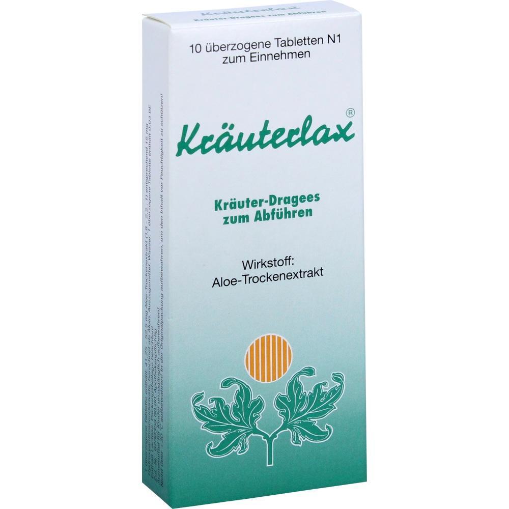 Verpackung von Kräuter-Tabletten mit Aloe zur Verdauungshilfe.