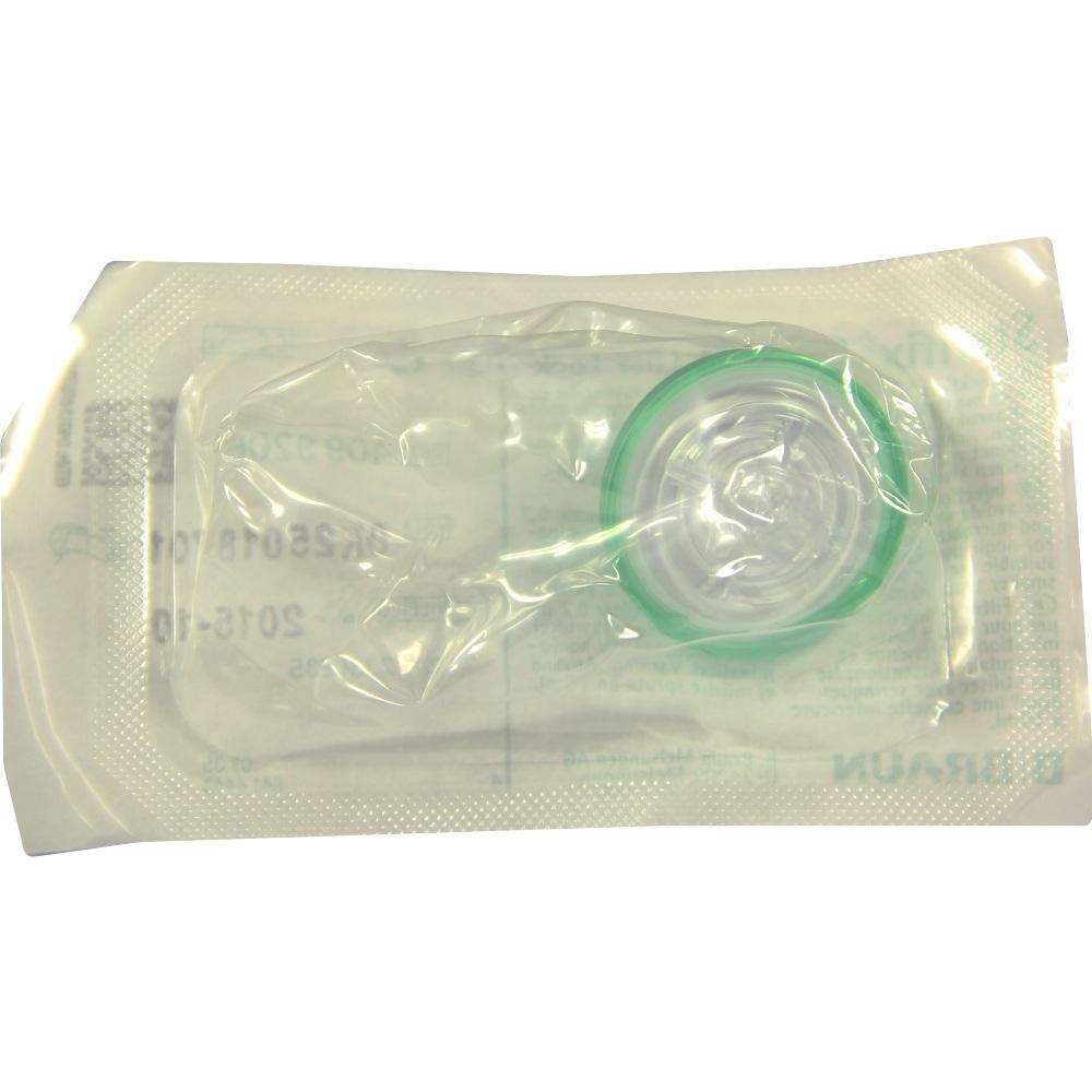 Ein Medizinprodukt, verpackt in einer transparenten Kunststoffhülle.