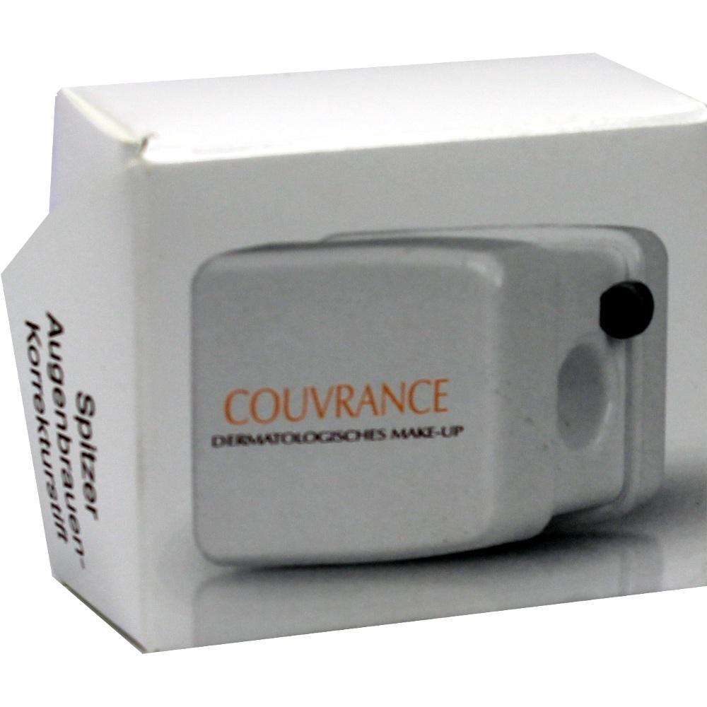 Eine graue Spitzer-Verpackung mit der Aufschrift "Couvrance" f&uuml;r Augenbrauen-Stifte.