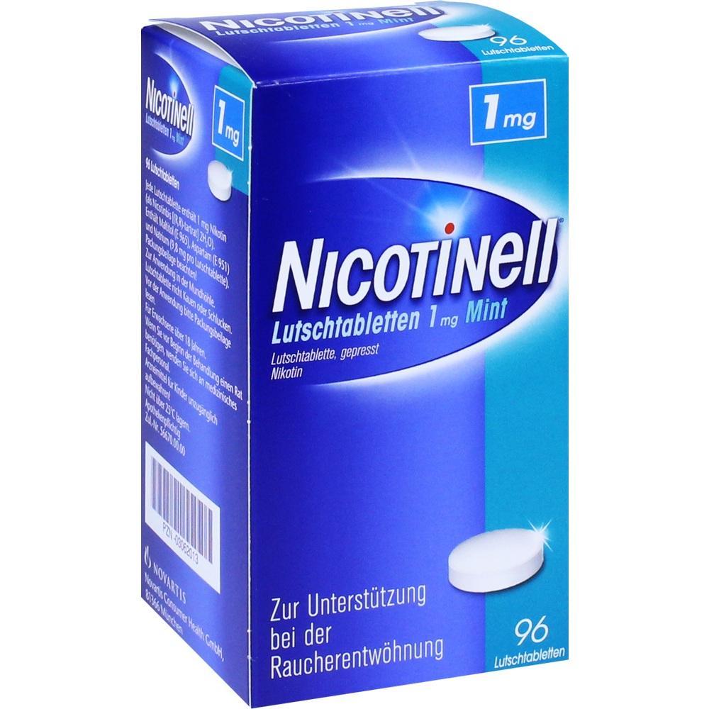 Eine Packung Nicotinell Lutschtabletten zur Rauchentwöhnung.