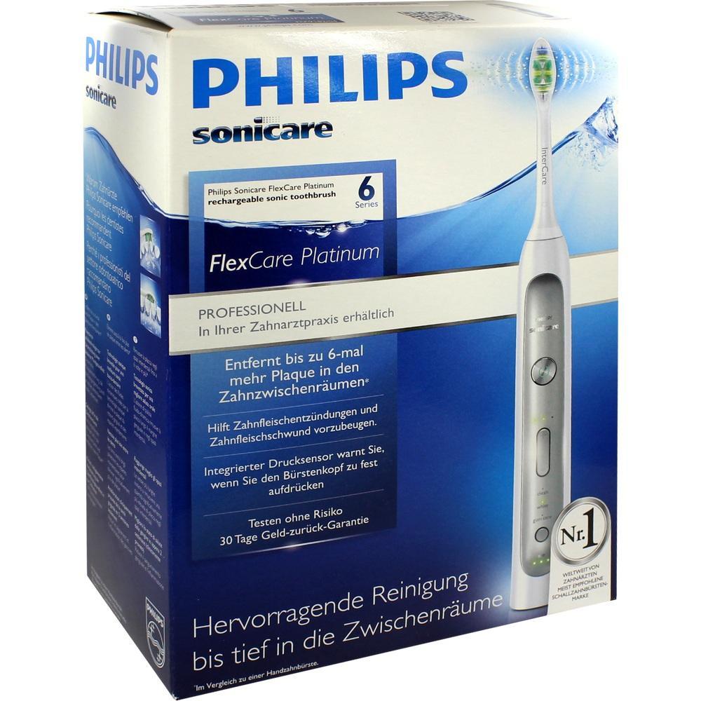 Verpackung einer elektrischen Zahnb&uuml;rste von Philips Sonicare.