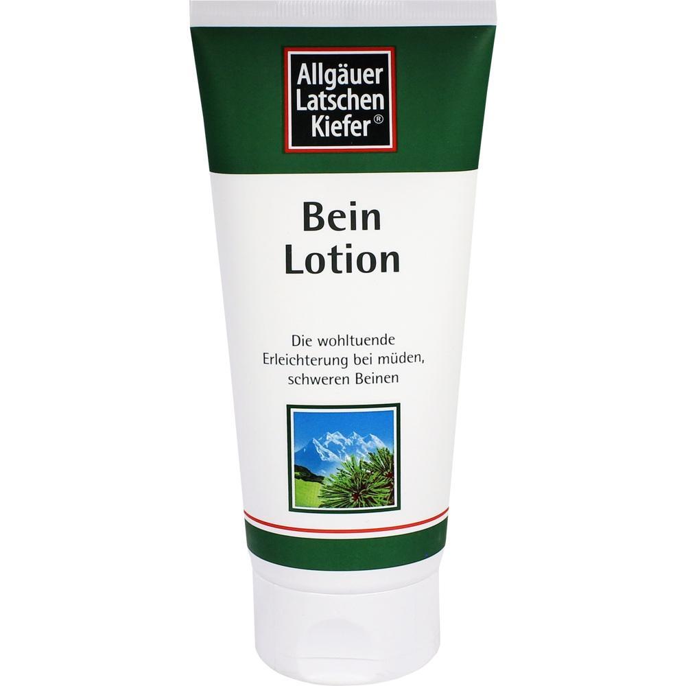 Eine Tube Beinlotion mit grün-weißer Verpackung.