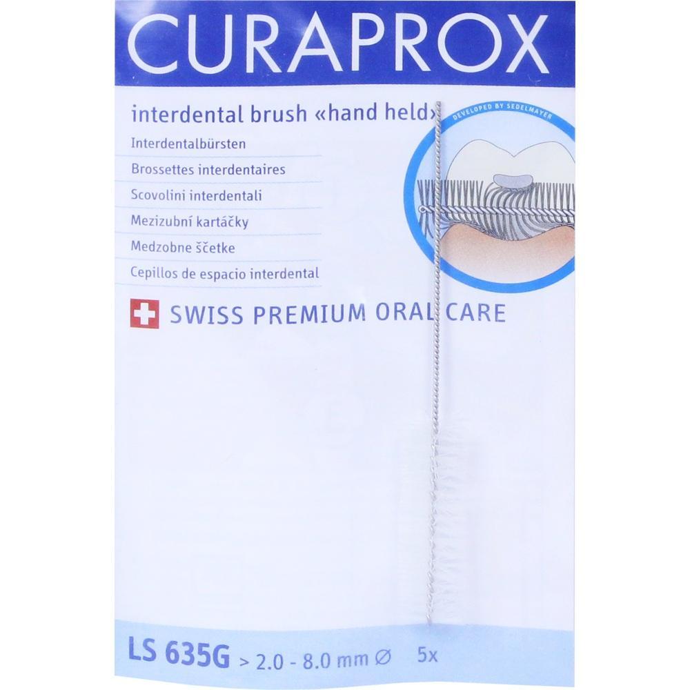 Eine Packung Interdentalbürsten der Marke Curaprox für Zahnpflege.
