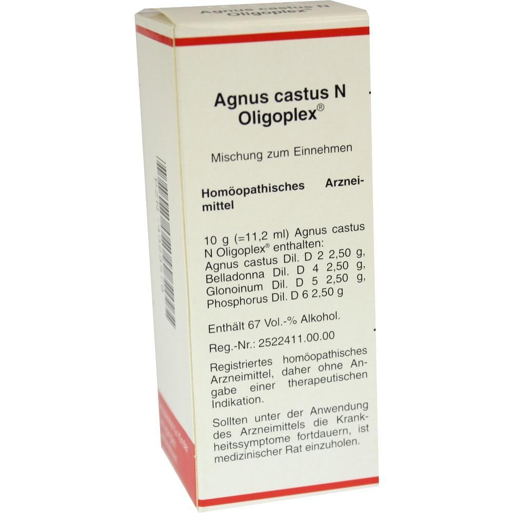 Verpackung einer hom&ouml;opathischen Medizin namens Agnus castus N Oligoplex.