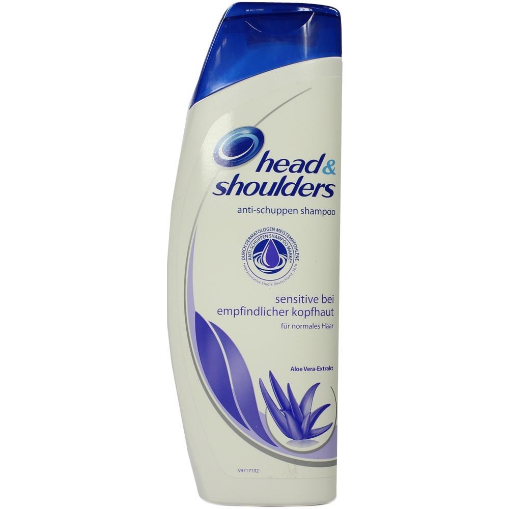 Shampooflasche f&uuml;r empfindliche Kopfhaut, Marke Head & Shoulders.