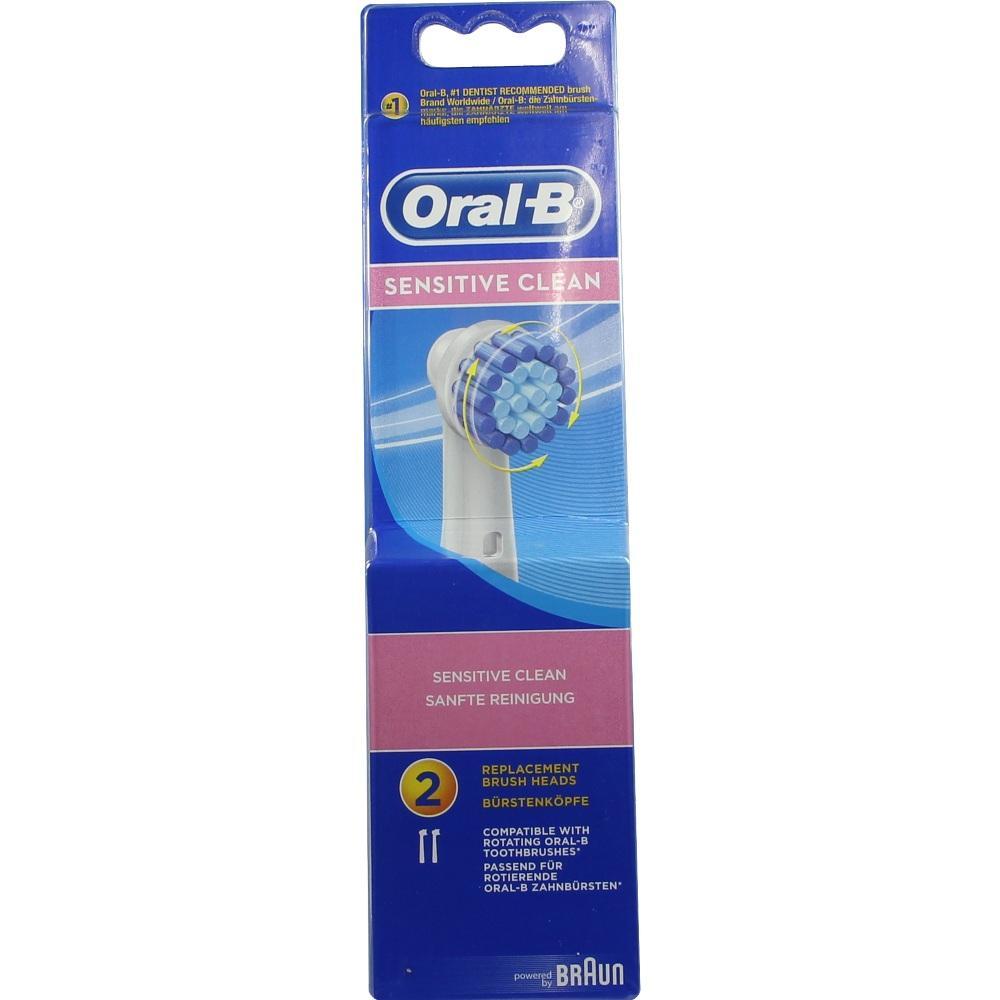 Verpackung von Oral-B Ersatzb&uuml;rstenk&ouml;pfen f&uuml;r sanfte Zahnreinigung.