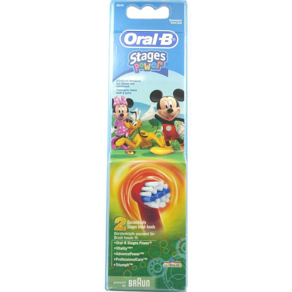 Verpackung von Oral-B Zahnb&uuml;rstenk&ouml;pfen mit Disney-Figuren auf dem Etikett.