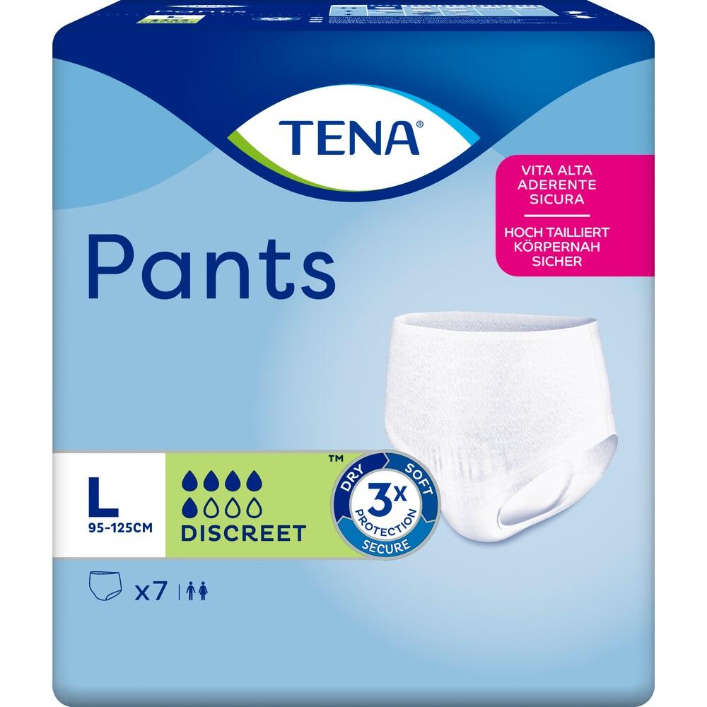 Packung mit TENA Pants f&uuml;r Erwachsene, Gr&ouml;&szlig;e L, mit 7 St&uuml;ck.