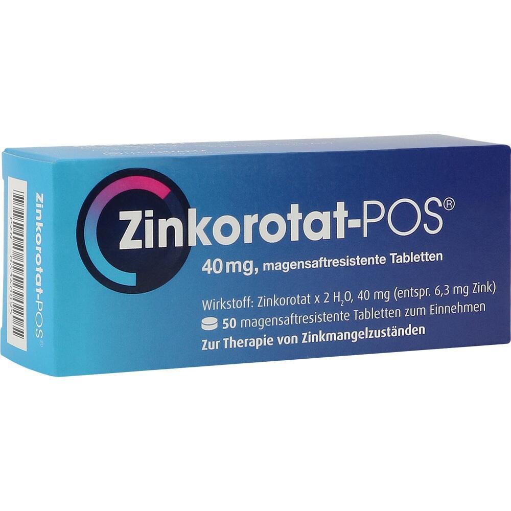 Eine blaue Packung Zinkorotat-Tabletten f&uuml;r Zinkmangel.