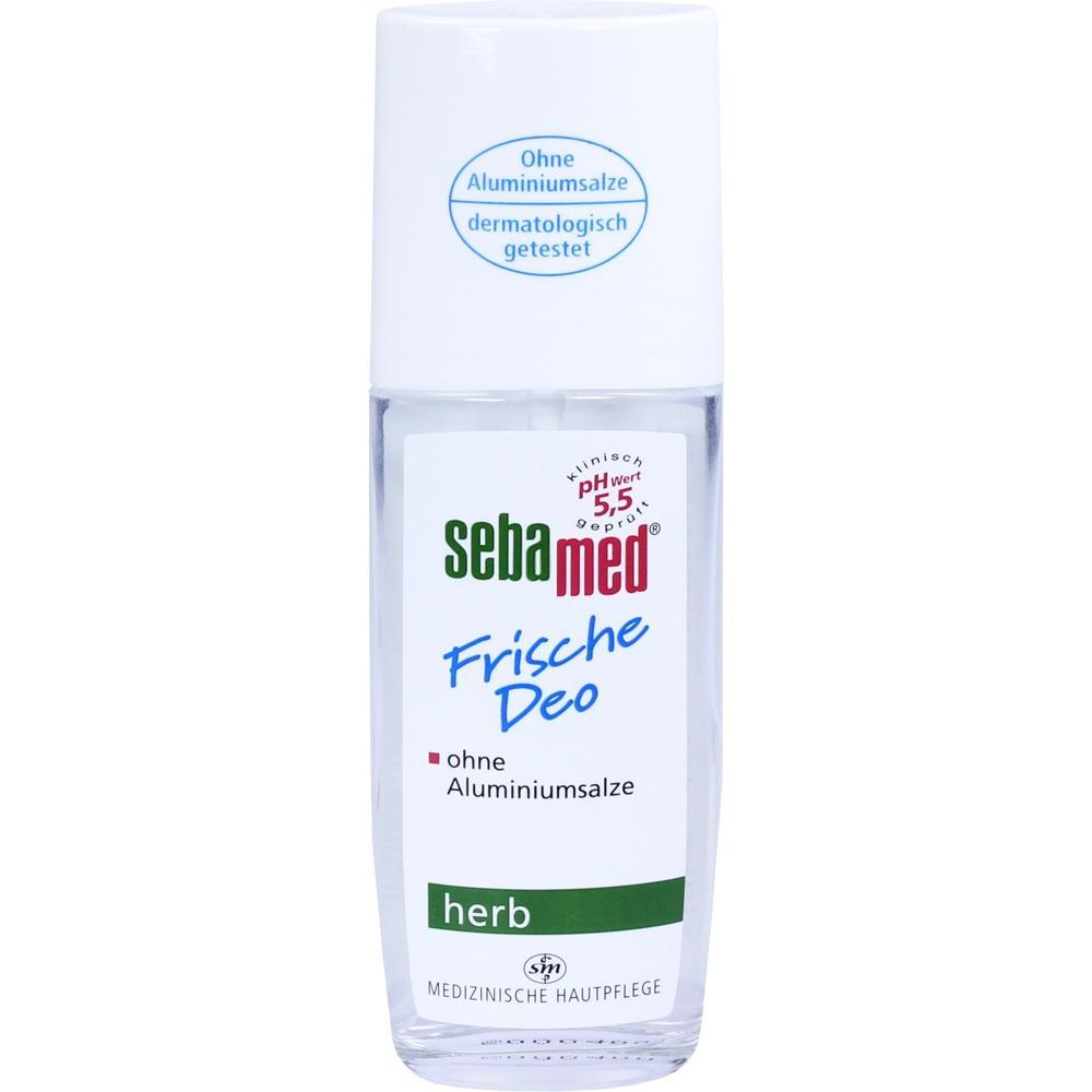 Eine Flasche Sebamed Frische Deo ohne Aluminiumsalze.