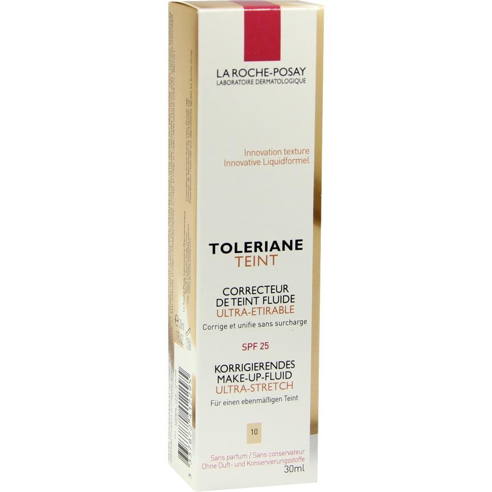 Eine goldfarbene Verpackung von La Roche-Posay Toleriane Teint Make-up-Fluid.