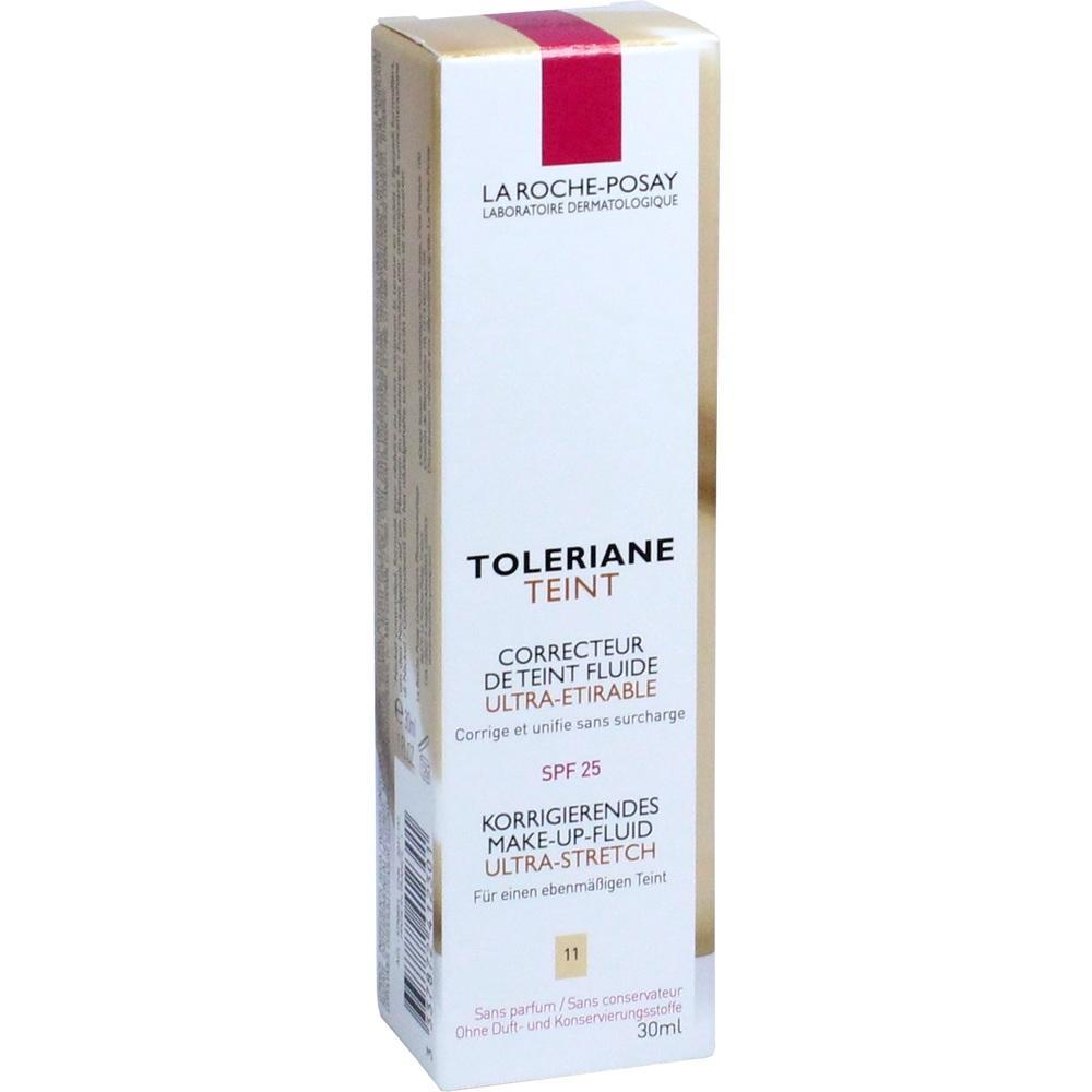 Eine wei&szlig;e Verpackung f&uuml;r ein Make-up-Fluid mit der Aufschrift "Toleriane Teint".