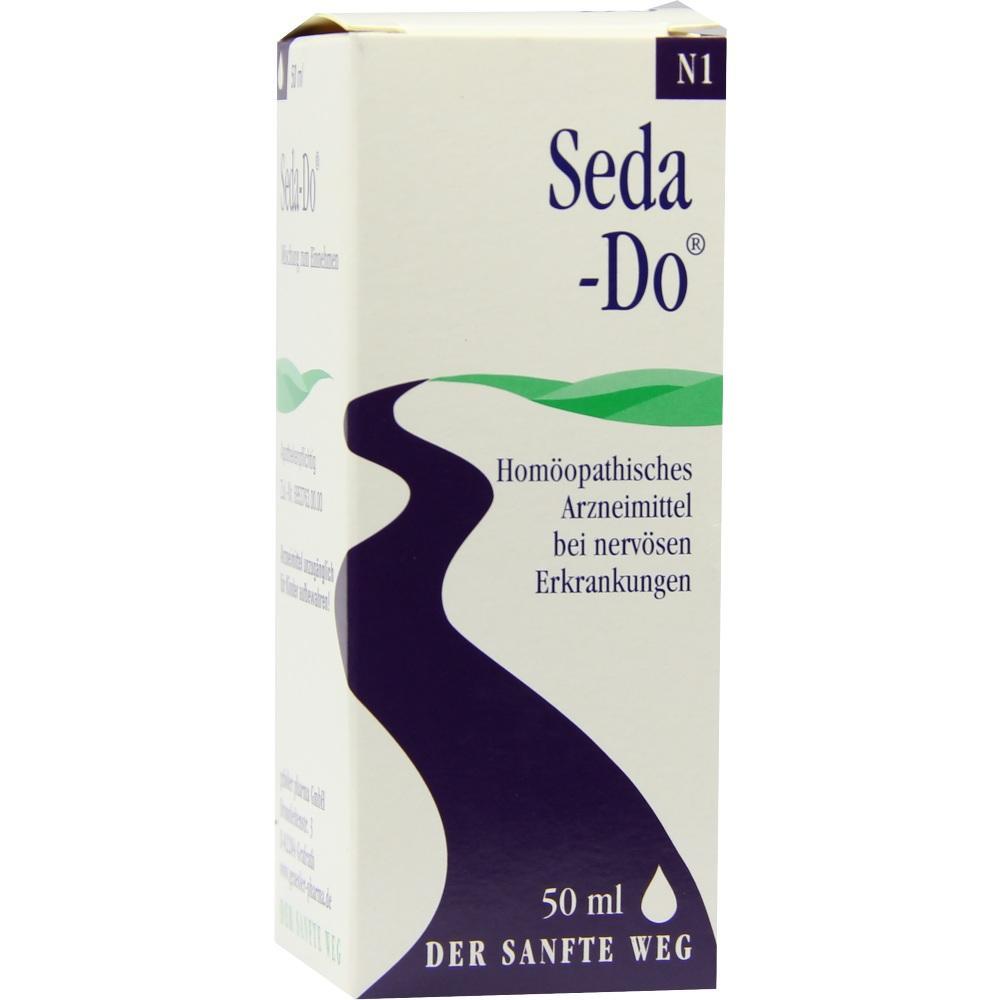 Eine hellfarbene Medikamentenschachtel mit der Aufschrift "Seda-Do".